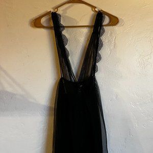 Victoria's Secret Black Babydoll Lingerie (Large)